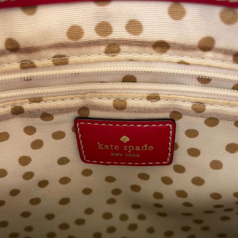 Kate Spade Red Structured Tote - Picture 5 of 5